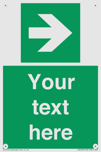 Custom Arrow Right Sign